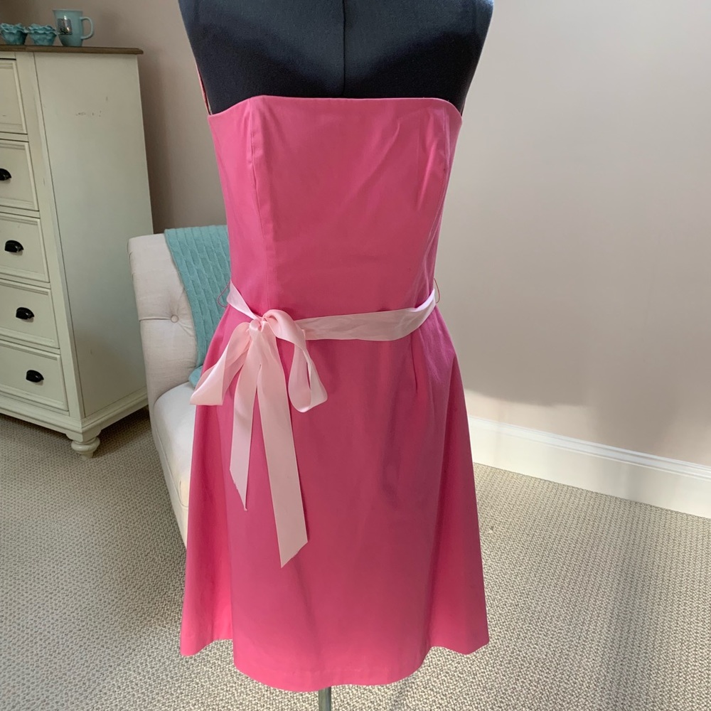 Katherine Argiro Pink Strapless Dress, Size 8